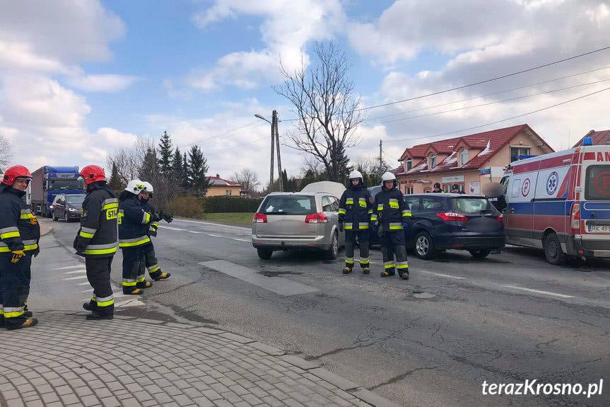 Zderzenie w Łężanach na DK19