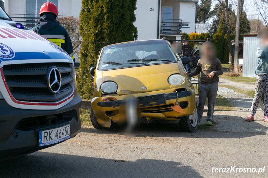 Wypadek w Zręcinie na ul. Żegleckiej