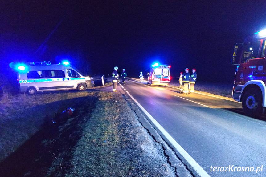 Pustyny. Kierujący jednośladem trafił do szpitala