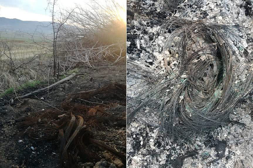 Dzikie składowisko opon w Cergowej