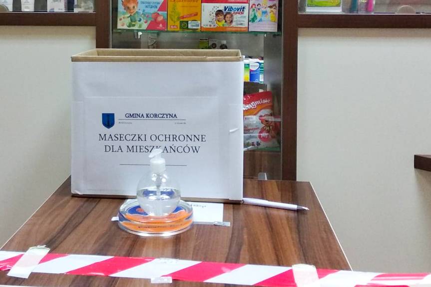 Darmowe maseczki dla mieszkańców gminy Korczyna