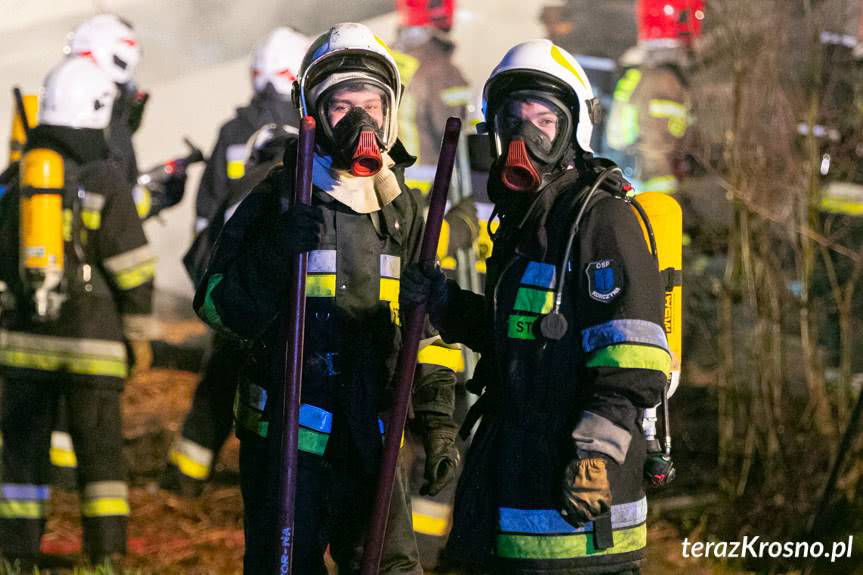 Pożar budynku w Iskrzyni