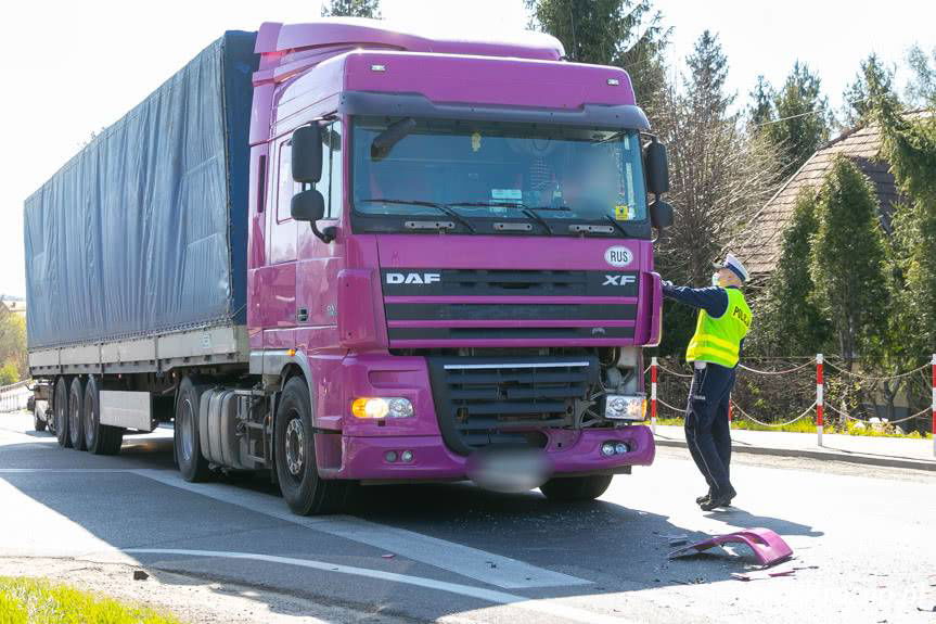 Kolizja w Pustynach na DK19