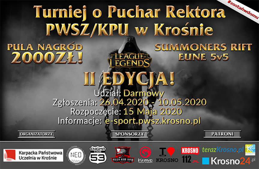 Zagraj w League of Legends o Puchar Rektora PWSZ w Krośnie