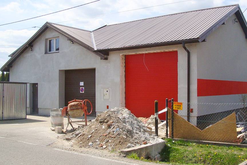 Trwa rozbudowa remizy w Dobieszynie