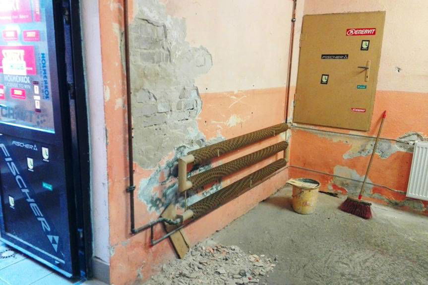 Remont narciarni w Jedliczu