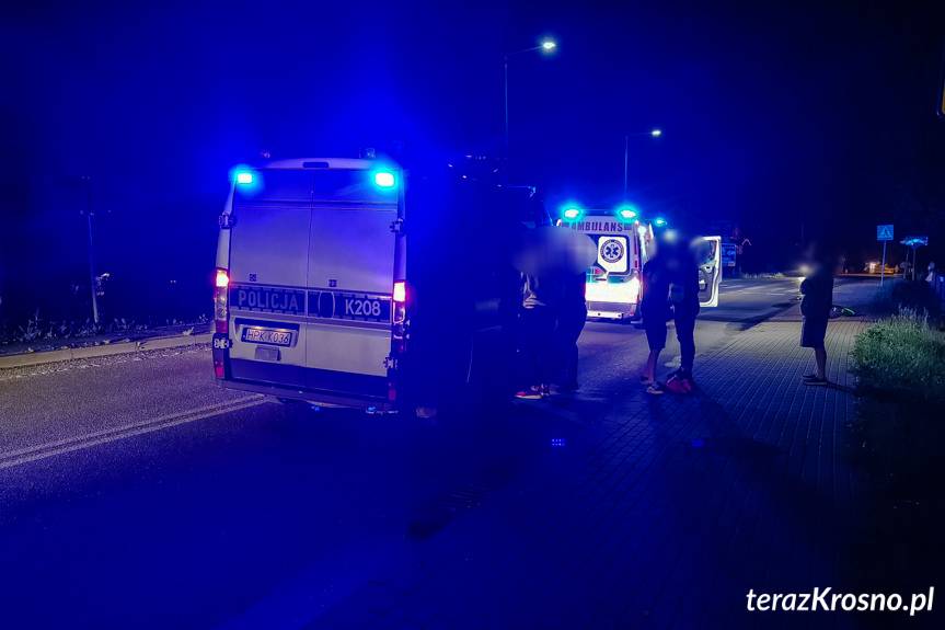 Krosno. Wypadek rowerzysty na Zręcińskiej