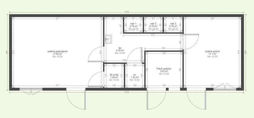 Nowa szatnia za wagon kolejowy w Pustynach