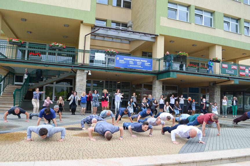 Pod starostwem pompowali dla Wojtusia