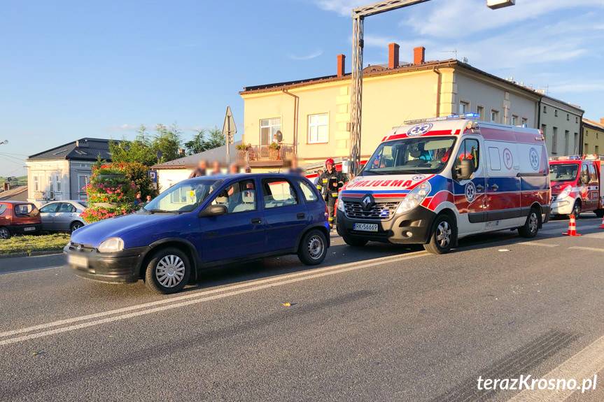 Potrącenie pieszego w Rymanowie