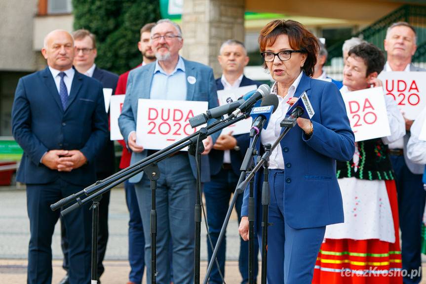 Marszałek Sejmu z wizytą w Krośnie: "Andrzej Duda jest z nami"