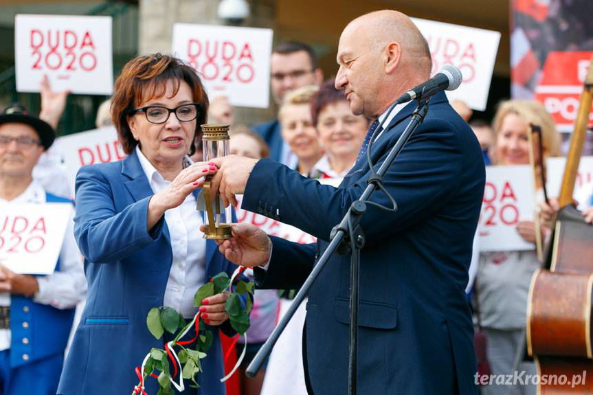Marszałek Sejmu z wizytą w Krośnie: "Andrzej Duda jest z nami"
