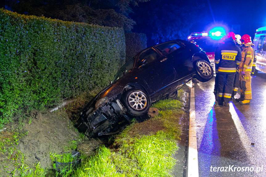 Wypadek na Karpackiej w Zręcinie