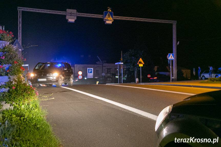 Wypadek na przejściu dla pieszych w Rymanowie