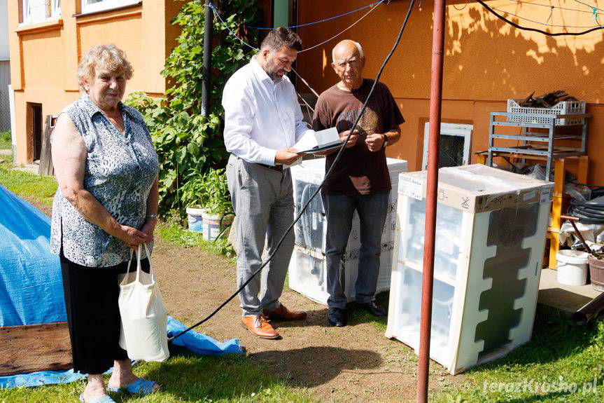 Sprzęt dla powodzian z powiatu krośnieńskiego