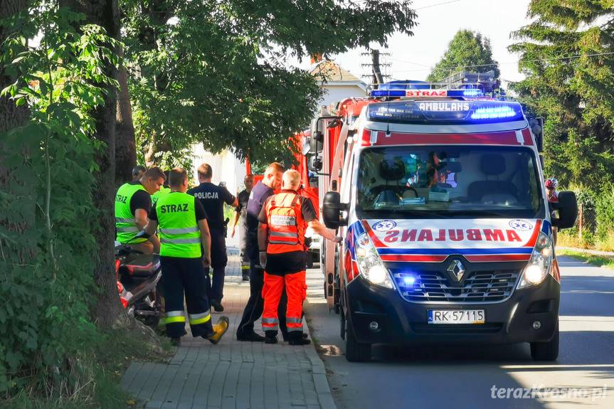 Pijany wywrócił się na motorowerze