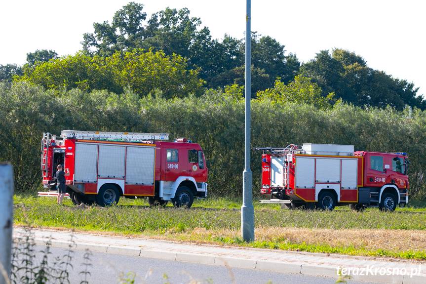 Krościenko Wyżne. Uszkodzona rura gazowa