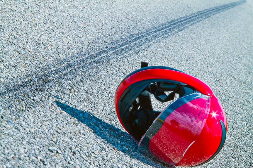 Wypadek motocyklisty w Łękach Strzyżowskich