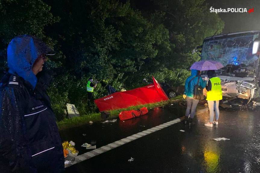 Tragiczny wypadek na Śląsku. Większość ofiar z Podkarpacia