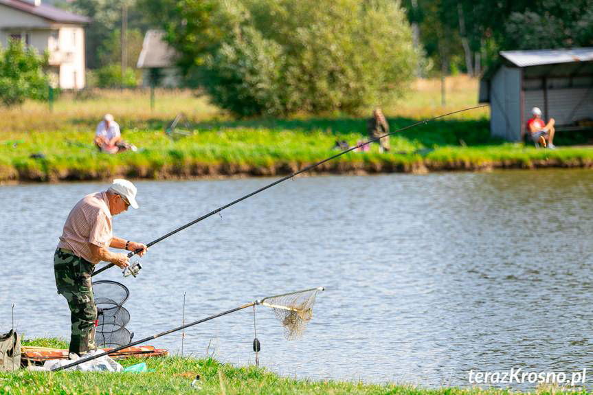Wędkarze łowili ryby na Gliniance w Krośnie