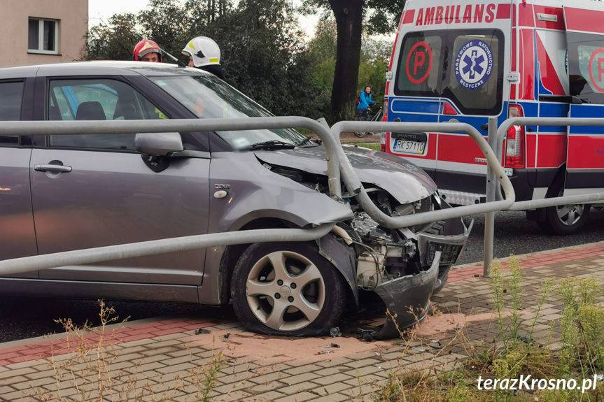 Kolizja na Bema, zderzenie osobówki z ciężarówką