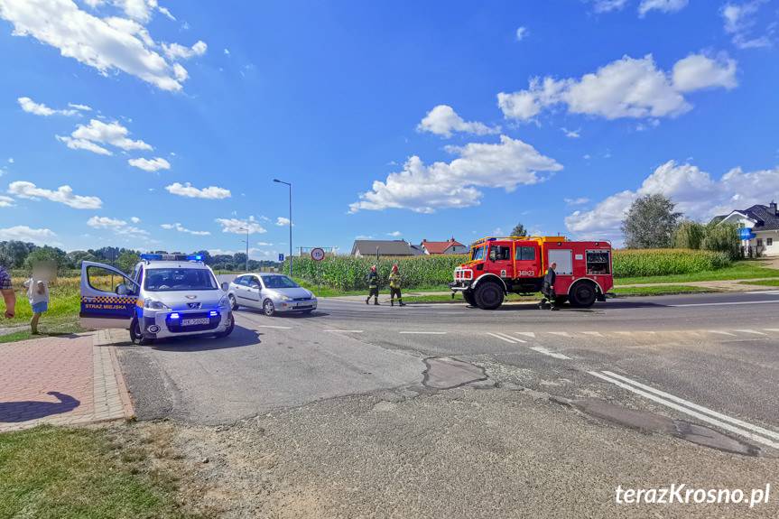 Zderzenie audi i volkswagena