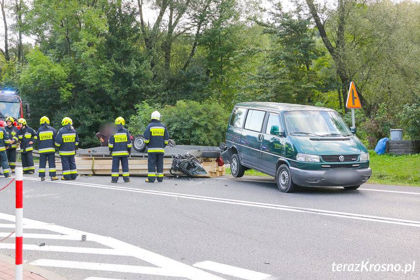 Wypadek w Zboiskach na DK19 