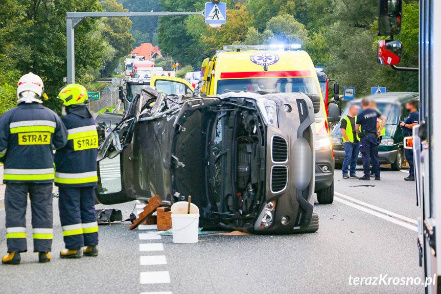 Wypadek w Zboiskach na DK19 