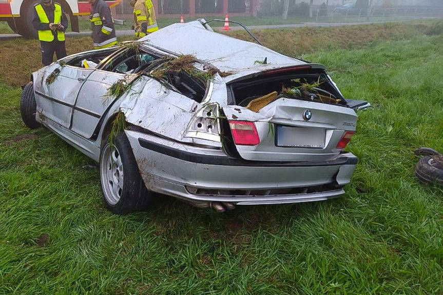 REGION. Wypadek w Dydni, cztery osoby poszkodowane