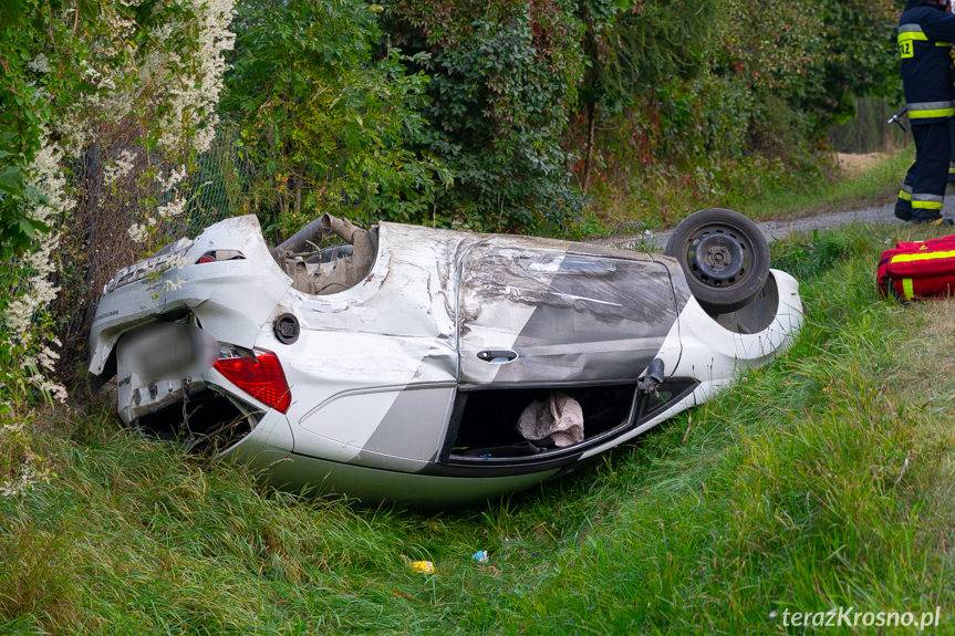 Wypadek w Nadolu, zderzenie trzech samochodów