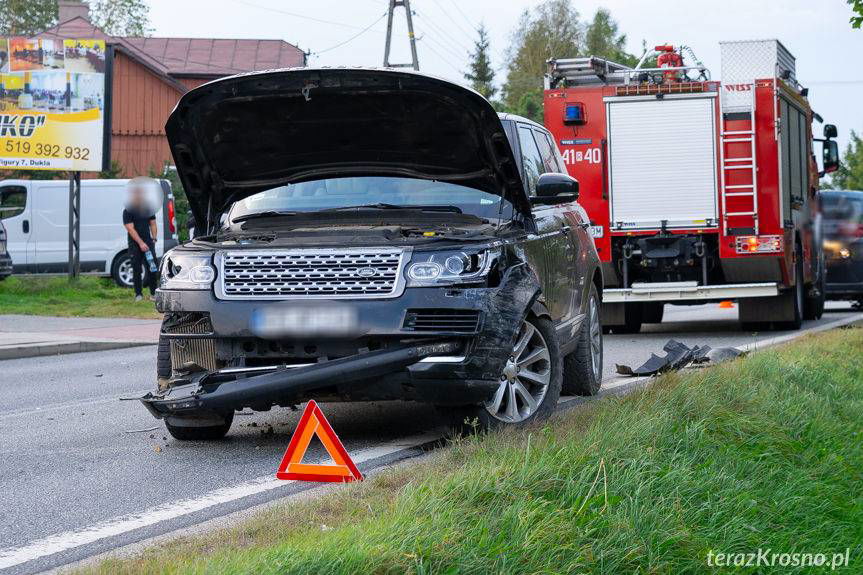 Wypadek w Nadolu, zderzenie trzech samochodów