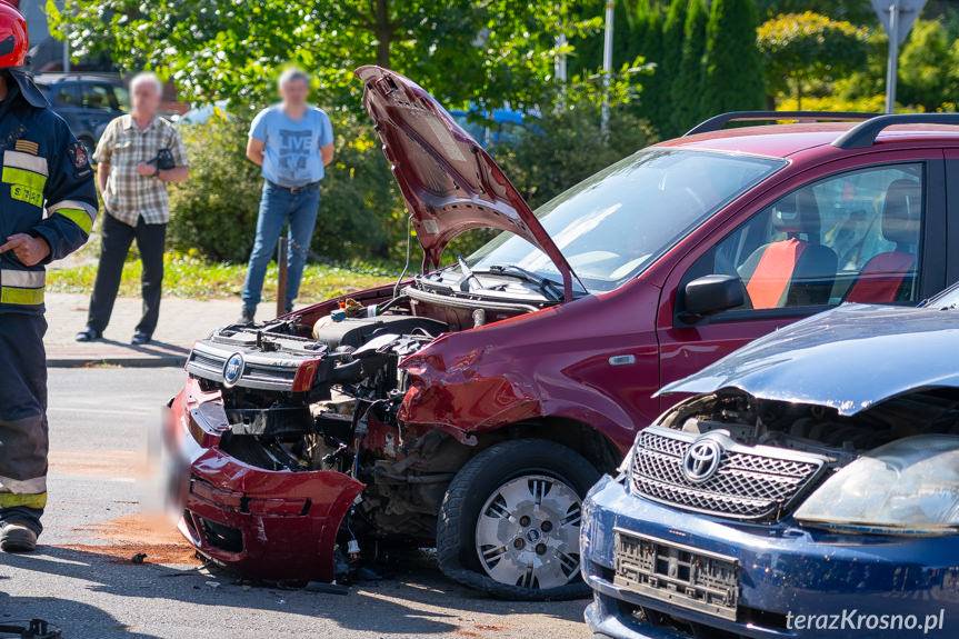 Zderzenie na skrzyżowaniu w Krośnie