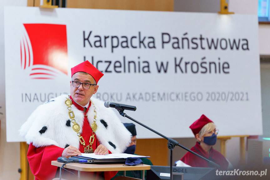 Inauguracja roku akademickiego w Karpackiej Państwowej Uczelni w Krośnie, dawnej PWSZ