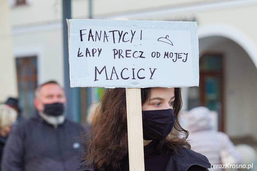 Krosno. Protest przeciw zakazowi aborcji