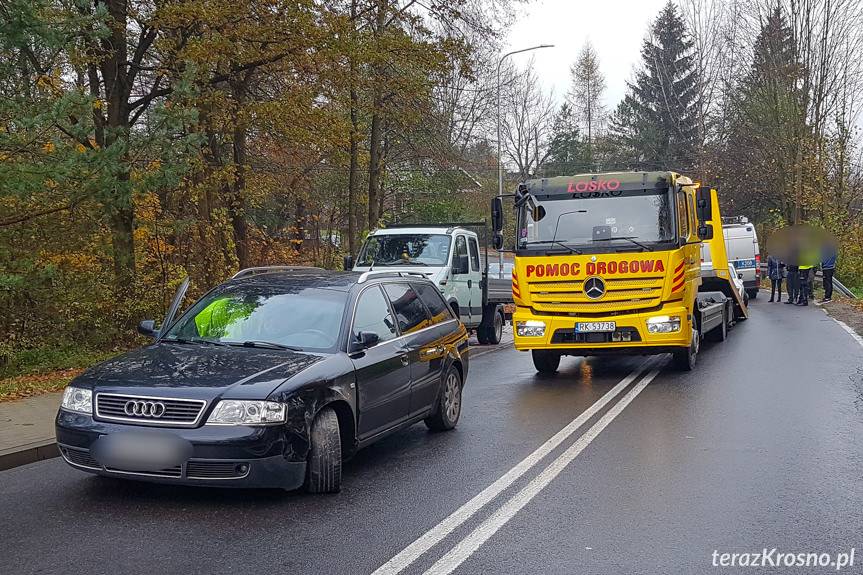 Zderzenie bmw i audi na Chopina