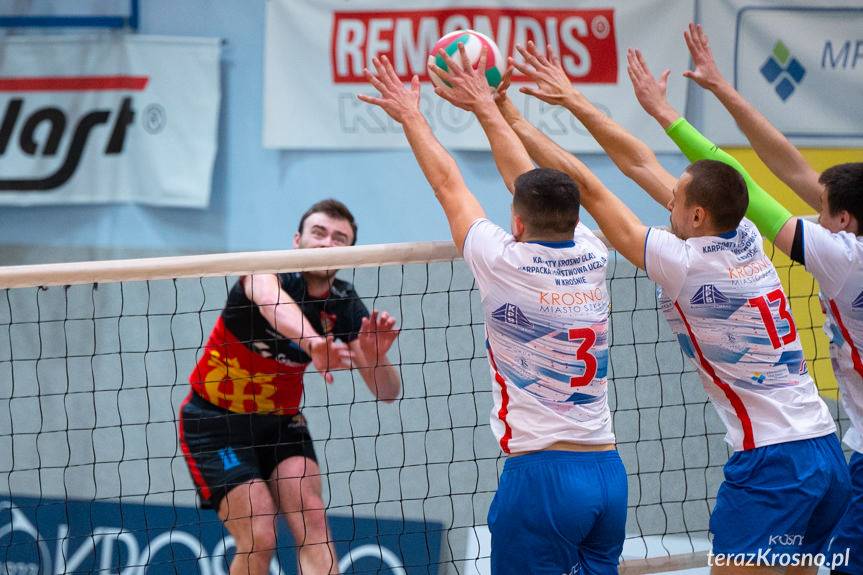 Karpaty Krosno Glass-KPU w Krośnie - MKS MOSiR Jasło 1:3 