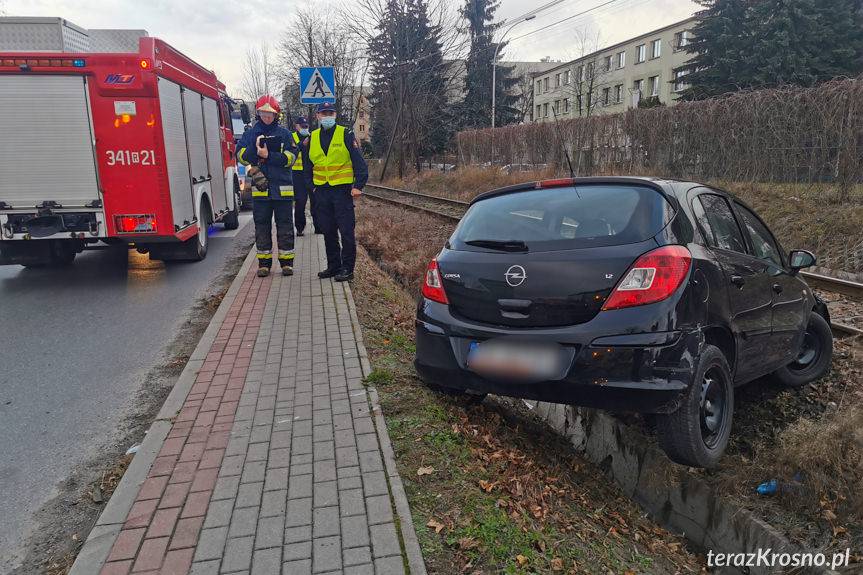 Zderzenie dwóch osobówek w Krośnie