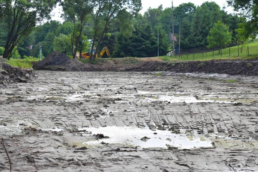 Ustrobna. Do stawu powróciło życie