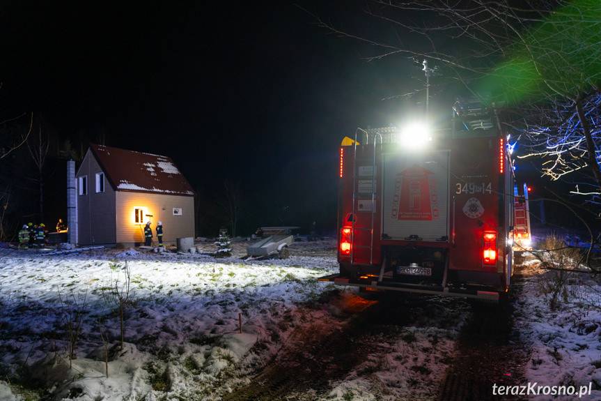 Pożar domu w Cergowej