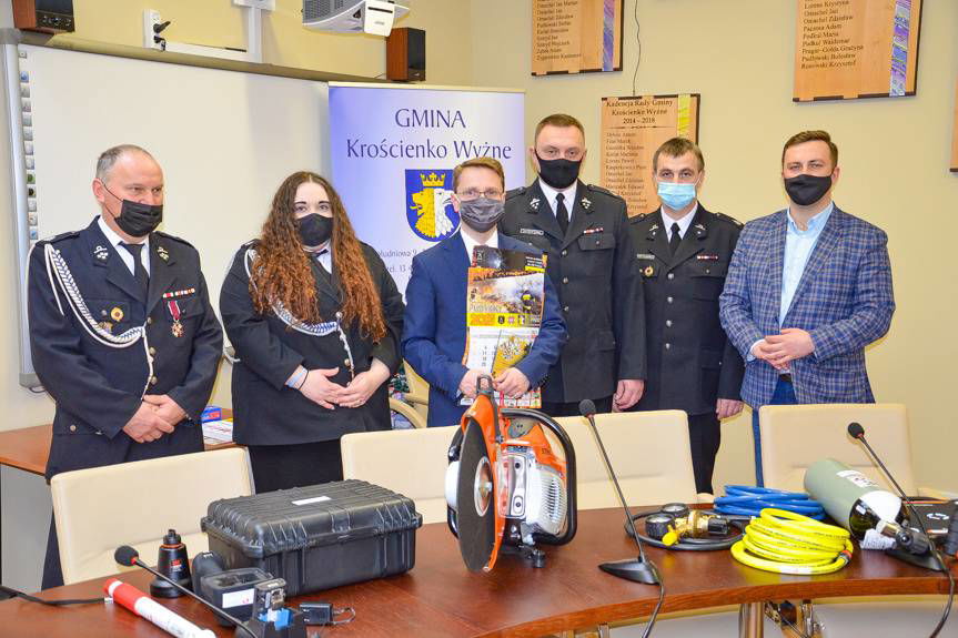 Nowy sprzęt dla strażaków z gminy Krościenko Wyżne