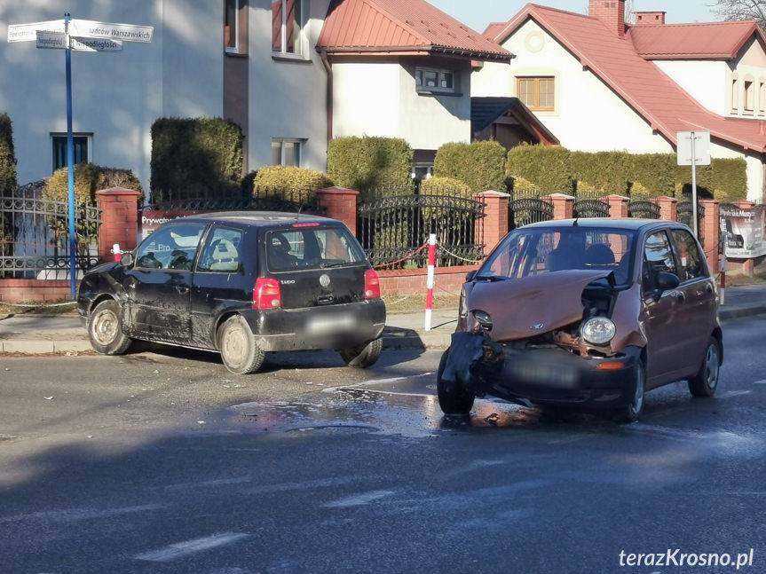 Zderzenie na skrzyżowaniu w Krośnie
