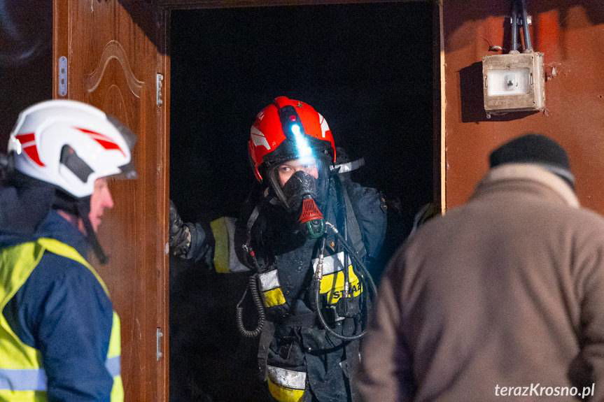 Pożar budynku mieszkalnego w Żeglcach