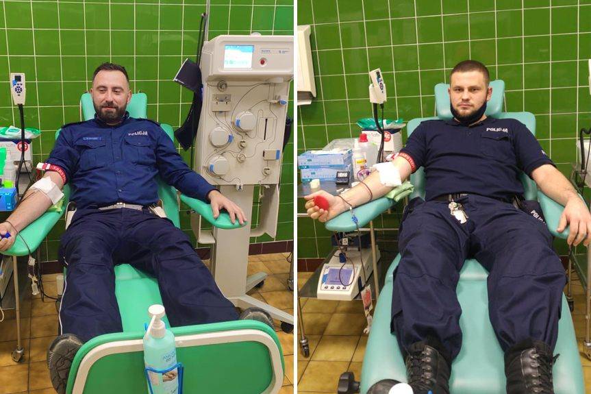 Policjanci oddali osocze