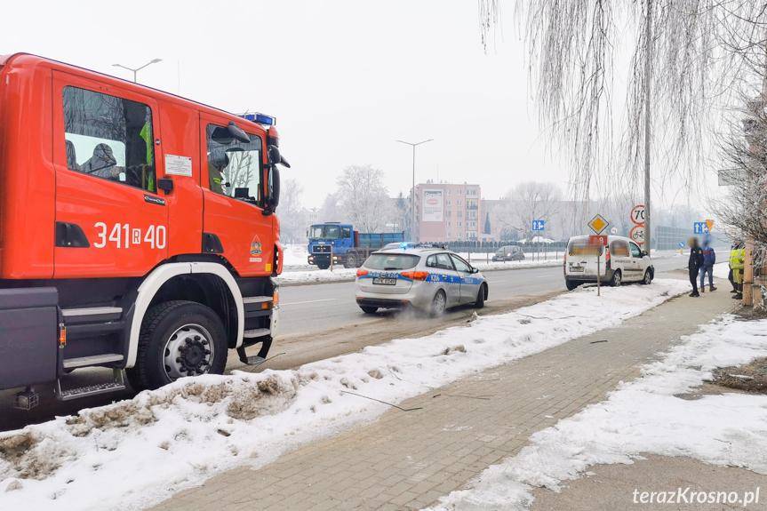 Po kolizji uderzył w latarnię