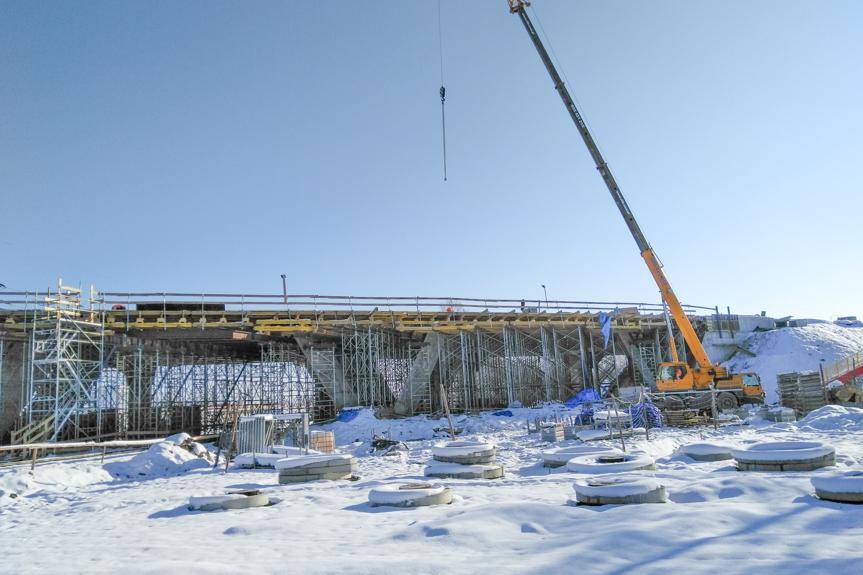 Krosno. Ruch wahadłowy na wiadukcie na ul. Podkarpackiej