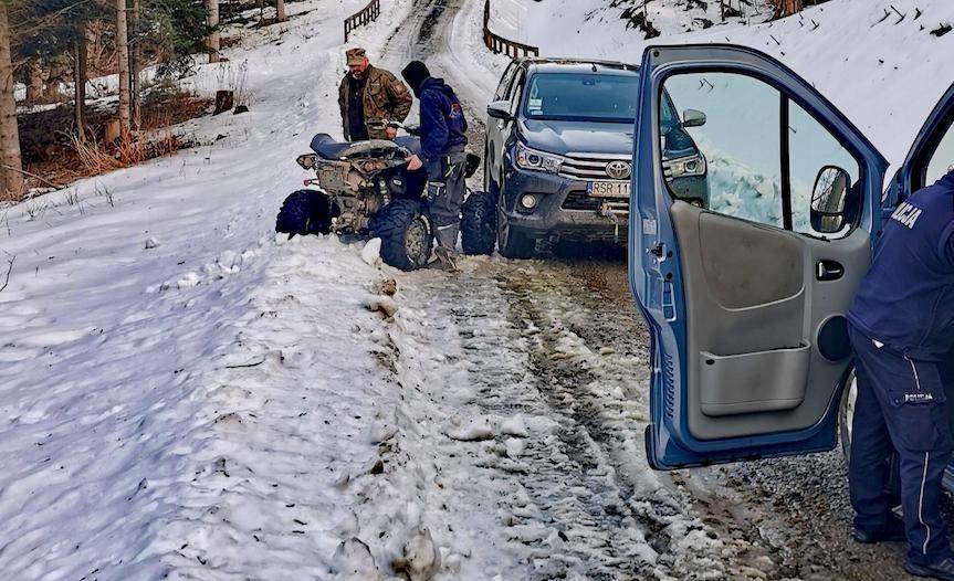 REGION. Agresywny quadowiec w policyjnym areszcie