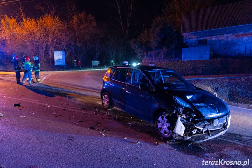 Zderzenie renault i toyoty w Krościenku Wyżnym