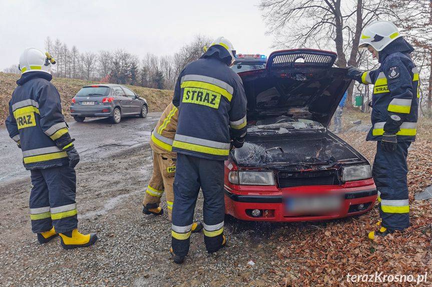 Pożar skody we Wrocance