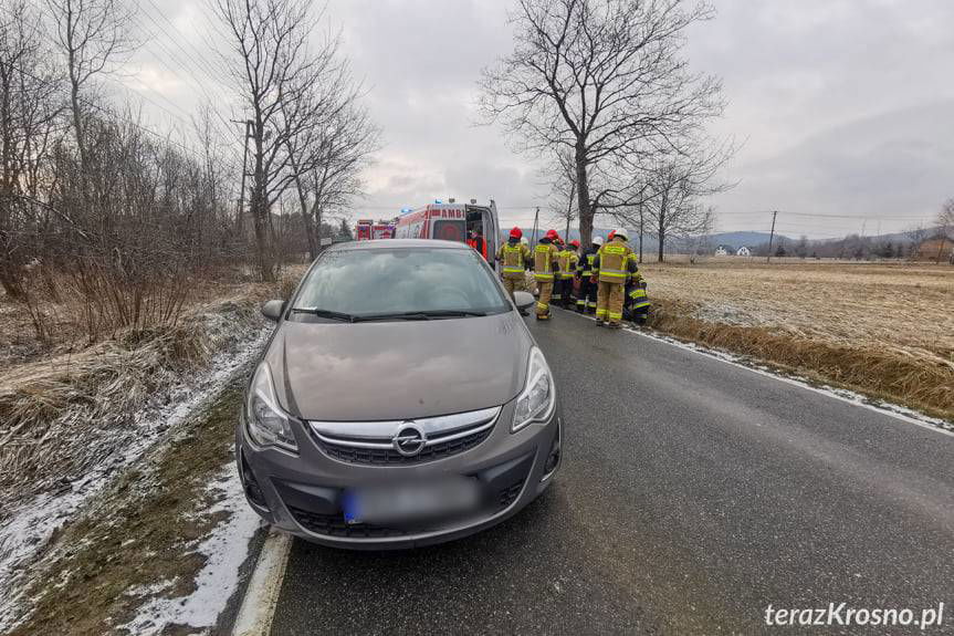 Zderzenie w Bóbrce, jedna osoba poszkodowana