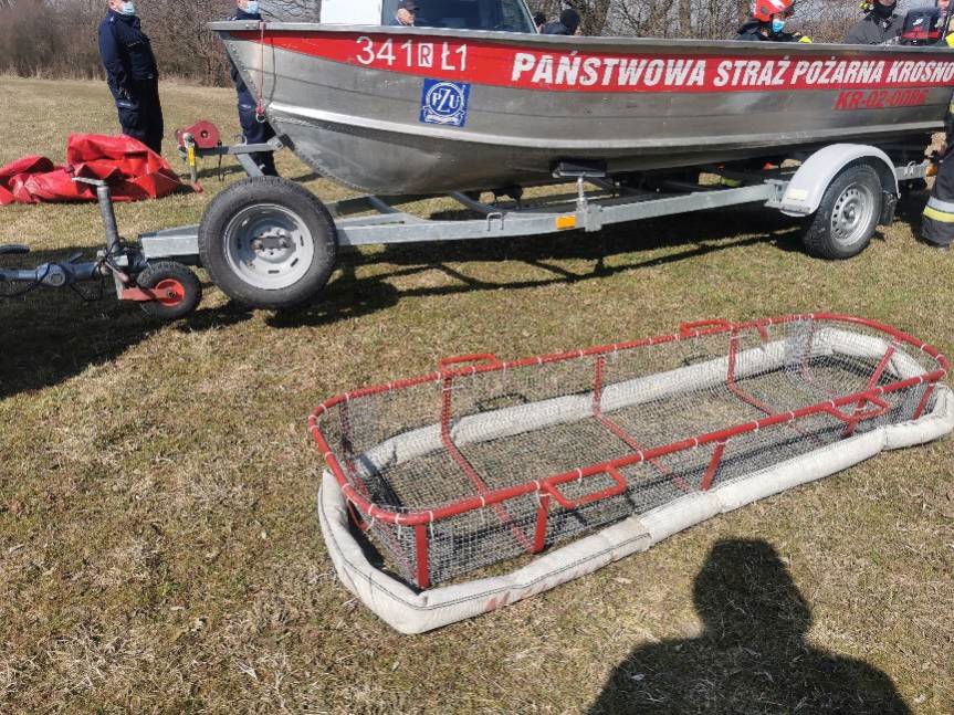 Ustrobna. Zwłoki mężczyzny w Wisłoku 